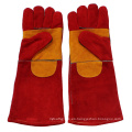 Guantes de soldadura de doble palma de cuero de trabajo de soldadura